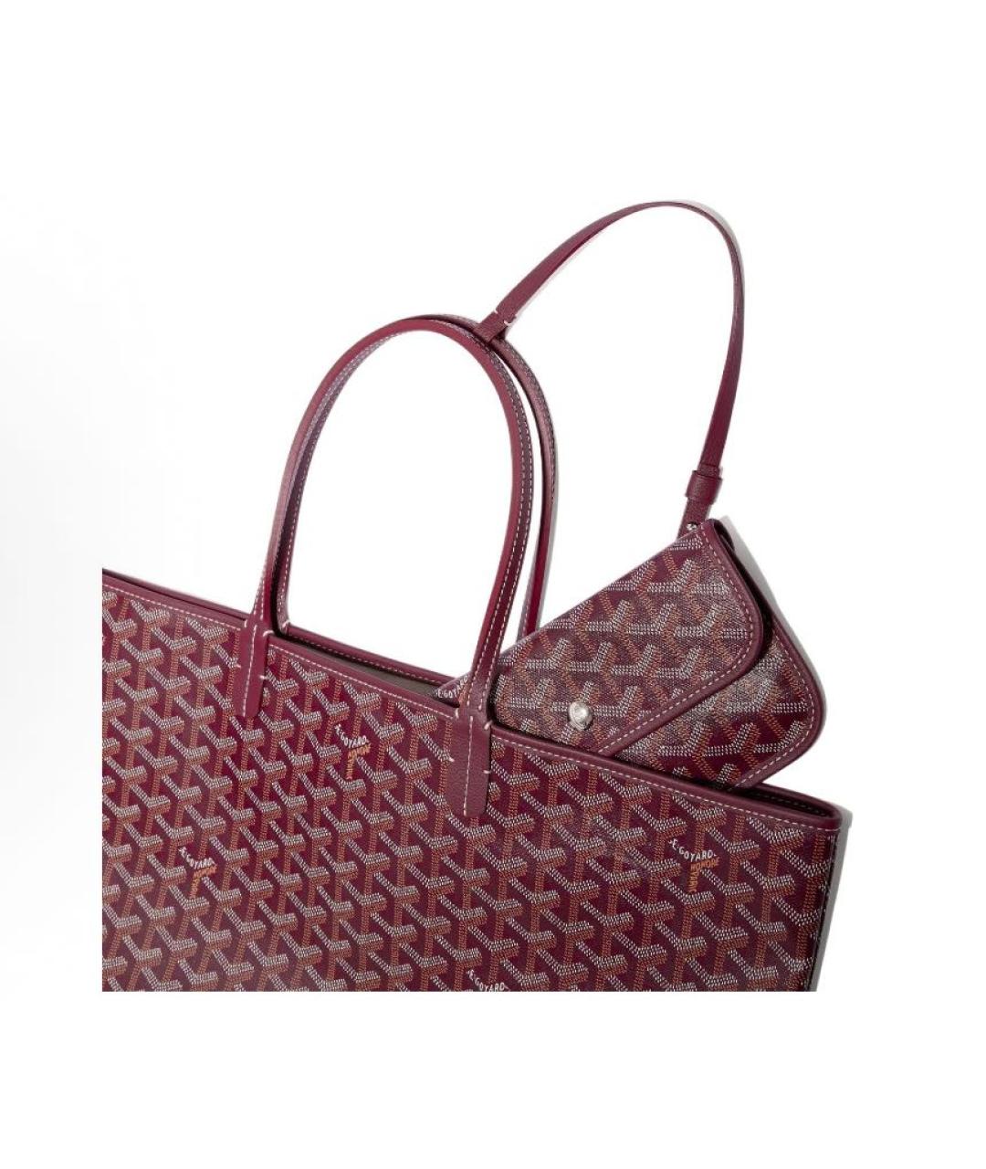 GOYARD Бордовая сумка тоут, фото 4