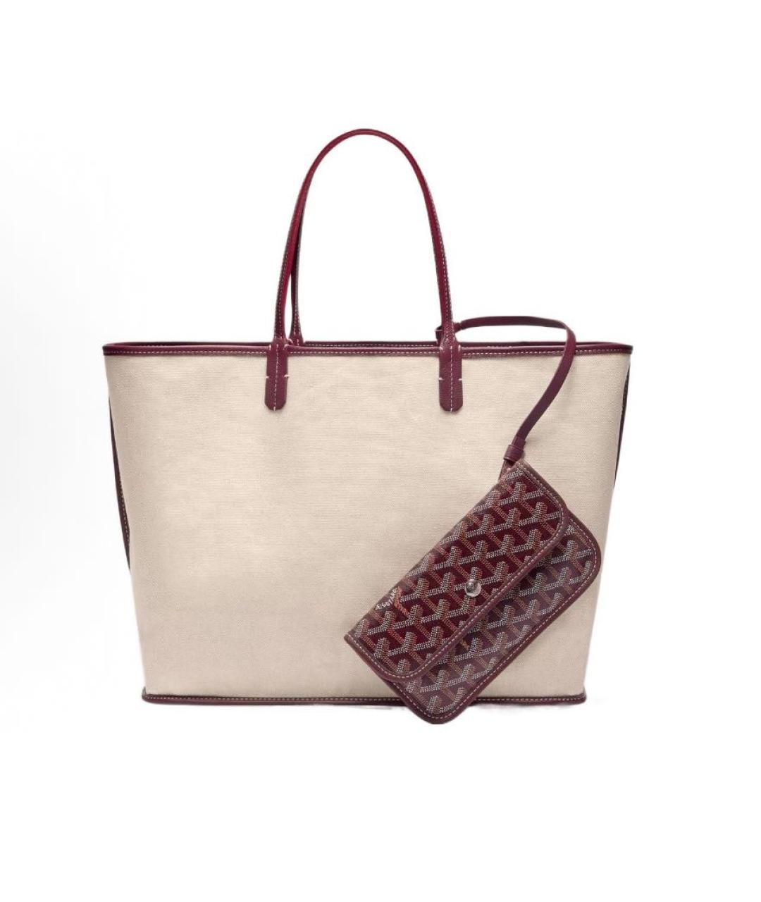 GOYARD Бордовая сумка тоут, фото 3