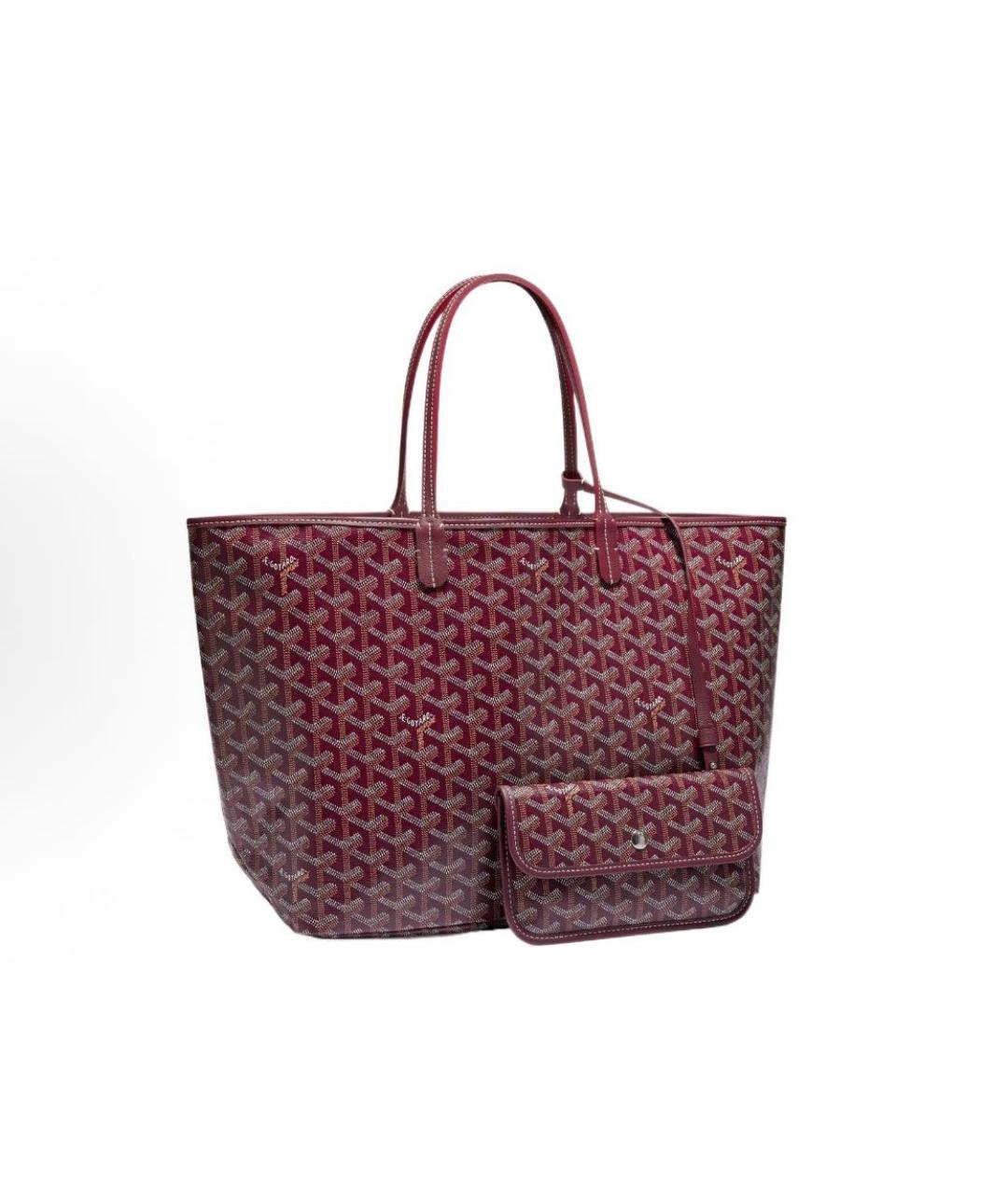 GOYARD Бордовая сумка тоут, фото 8