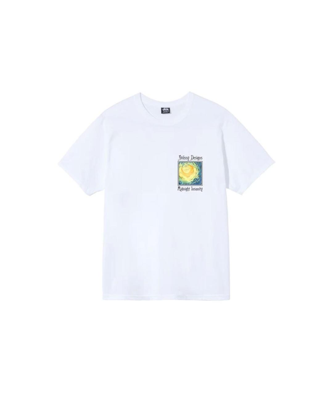 STUSSY Белая футболка, фото 1