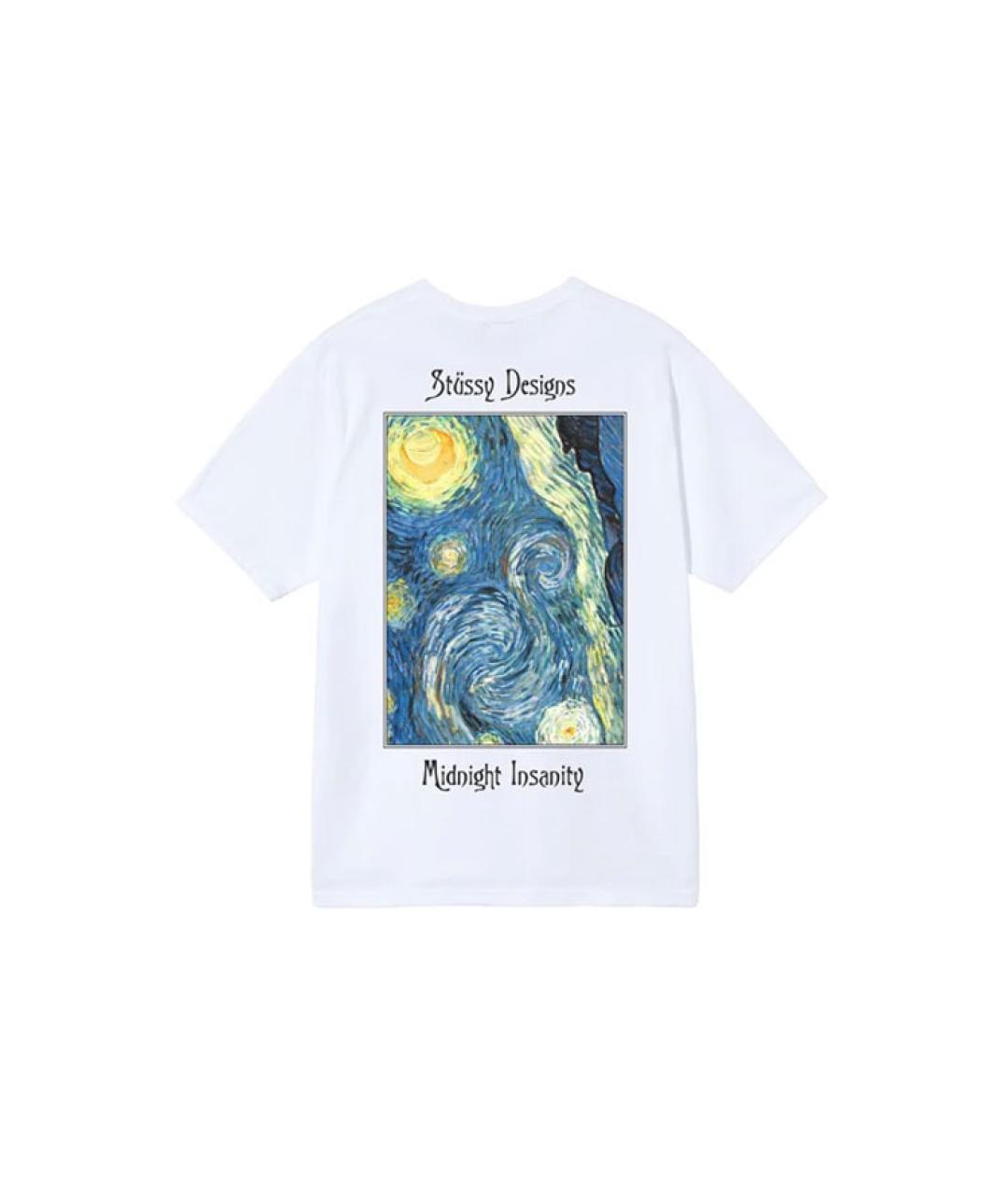 STUSSY Белая футболка, фото 2