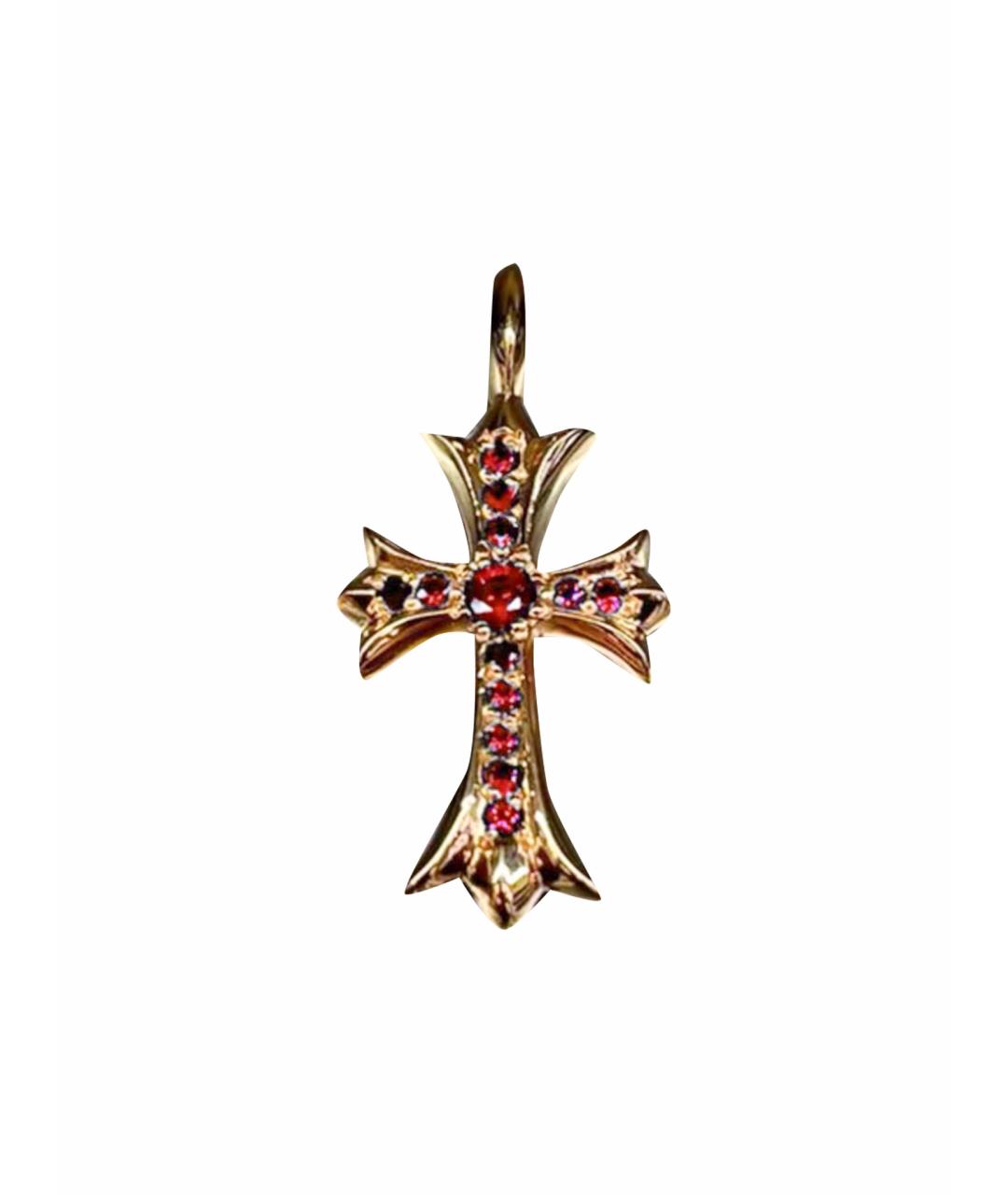 CHROME HEARTS Золотая подвеска из желтого золота, фото 1