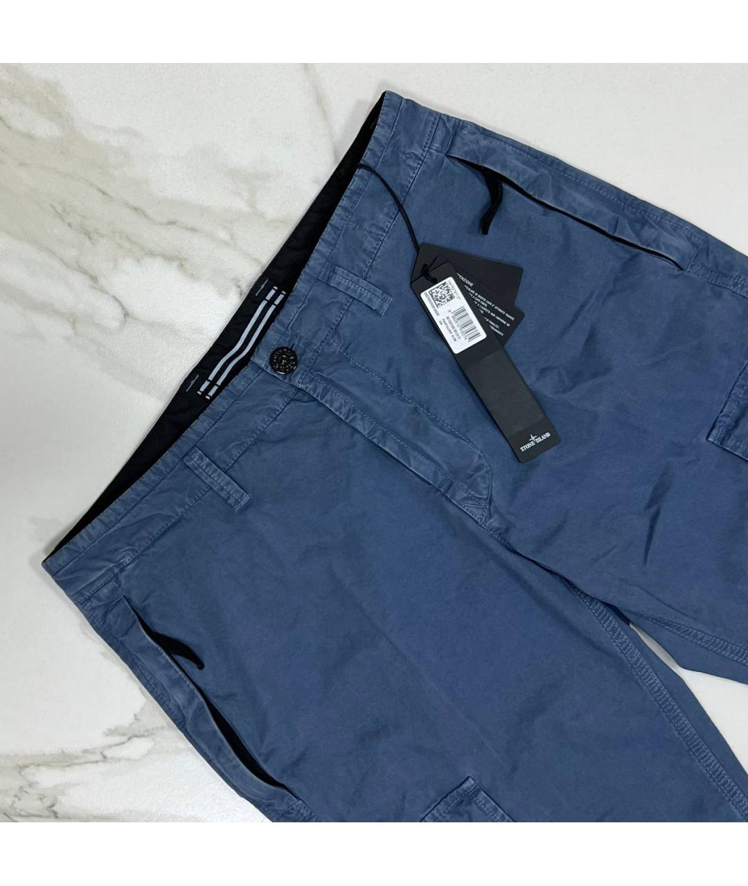 STONE ISLAND Синие повседневные брюки, фото 2