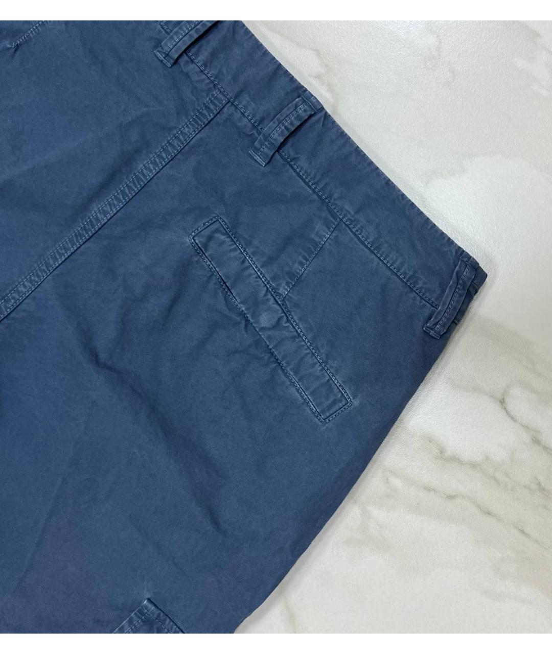 STONE ISLAND Синие повседневные брюки, фото 6
