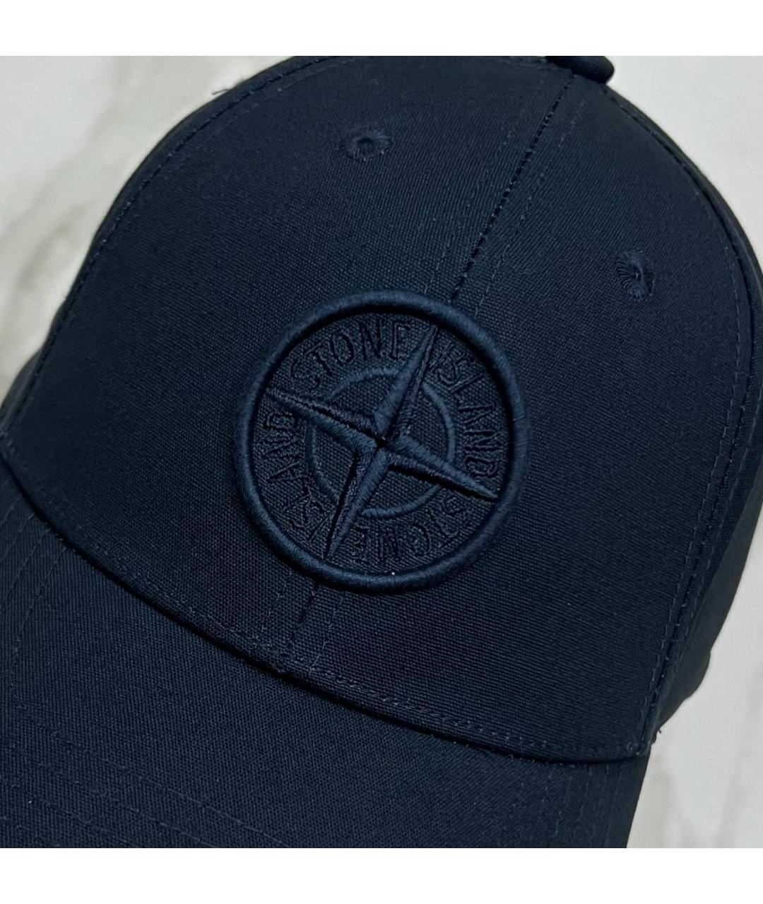 STONE ISLAND Темно-синяя кепка/бейсболка, фото 2
