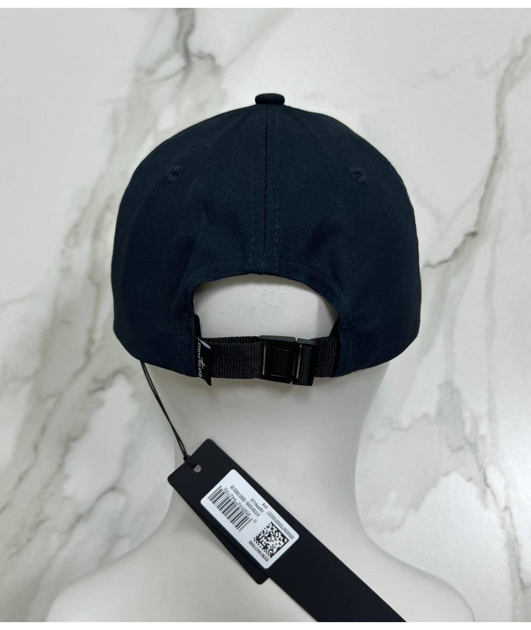 STONE ISLAND Темно-синяя кепка/бейсболка, фото 5