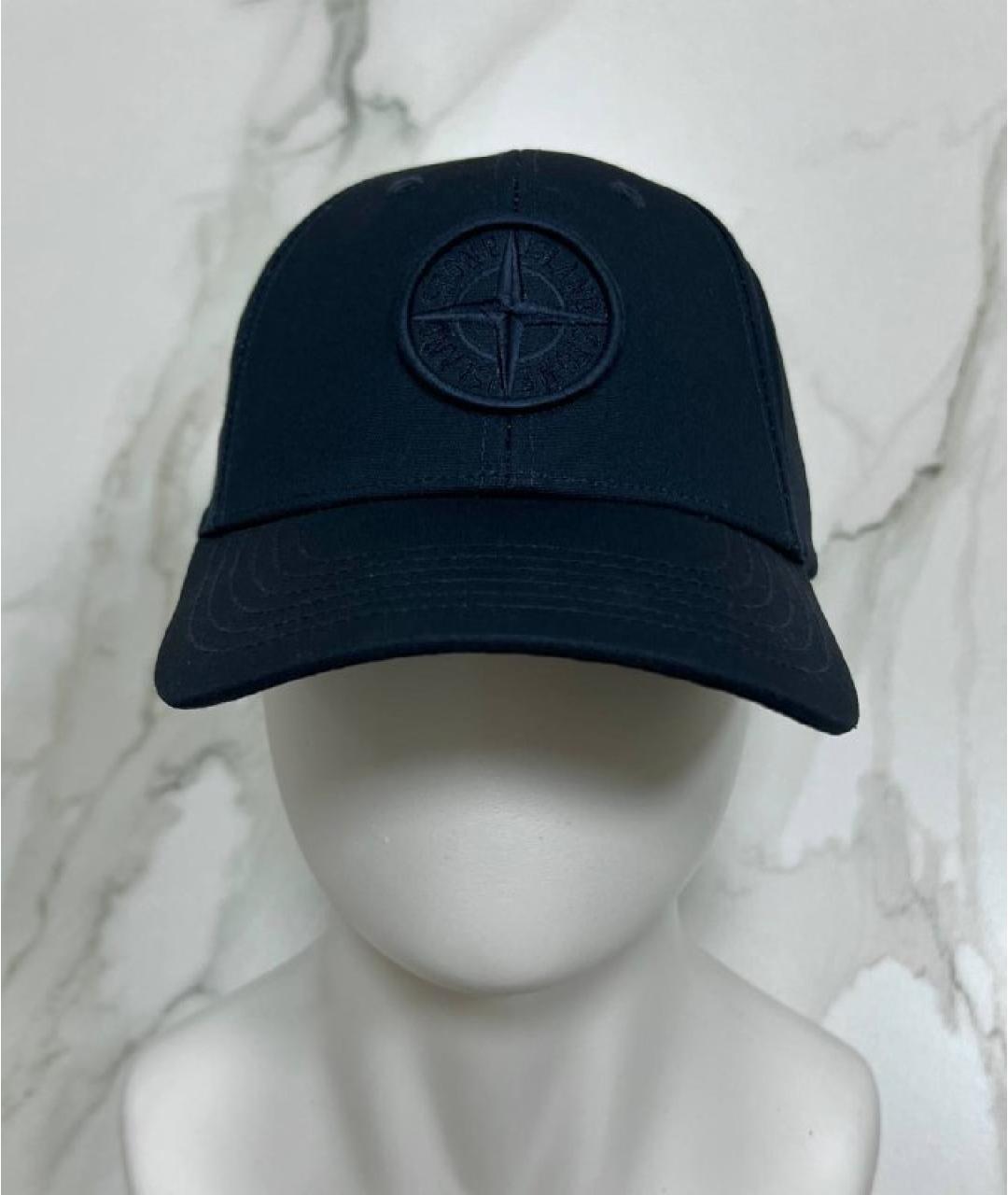 STONE ISLAND Темно-синяя кепка/бейсболка, фото 7