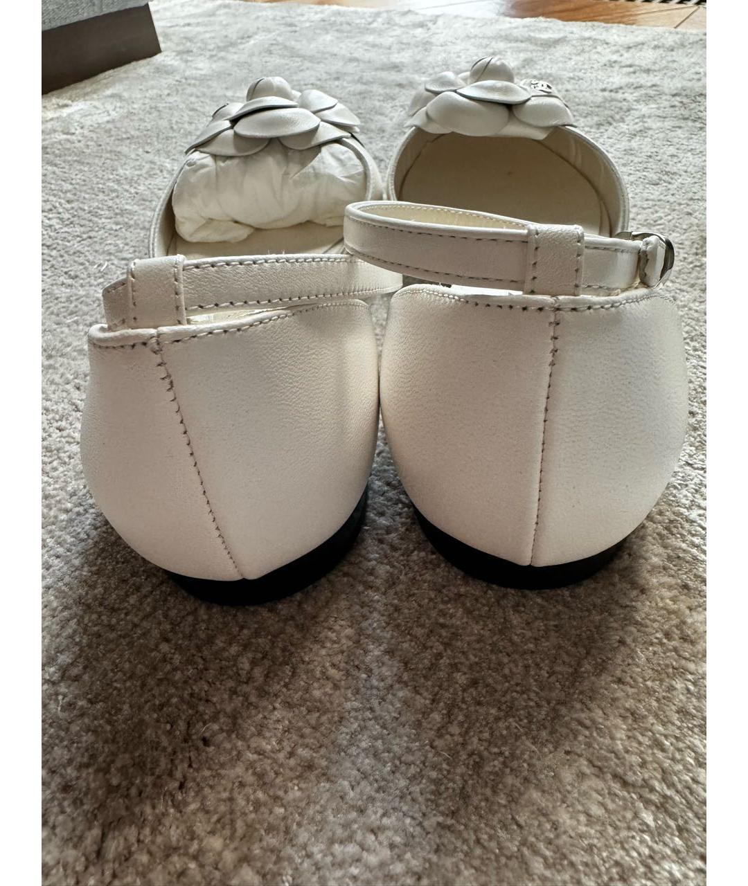 CHANEL Черные кожаные балетки, фото 2