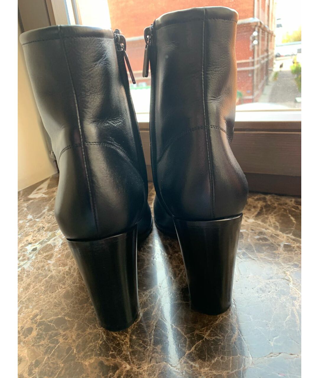 SANTONI Черные кожаные ботильоны, фото 3