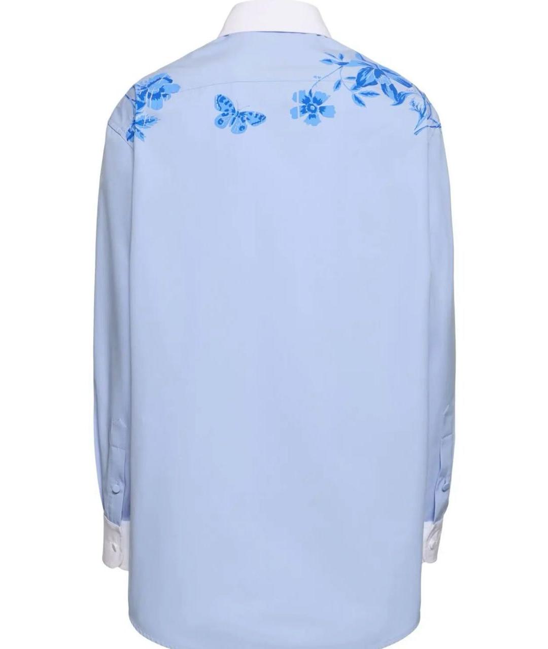 GUCCI Голубая хлопковая блузы, фото 2