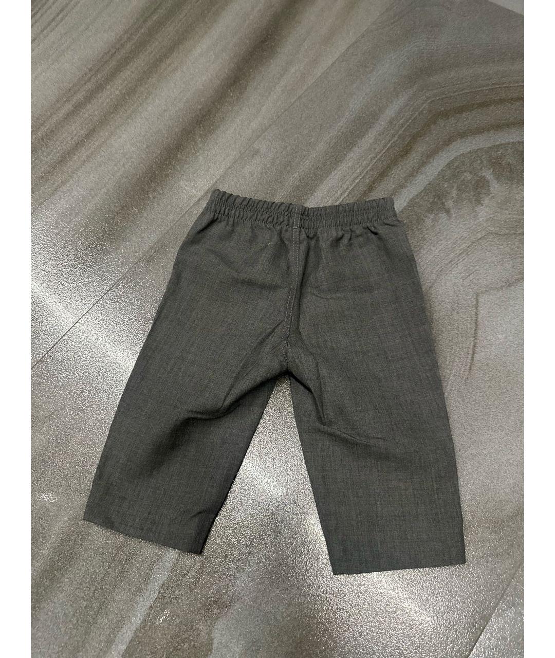 GUCCI KIDS Серые шерстяные брюки и шорты, фото 3