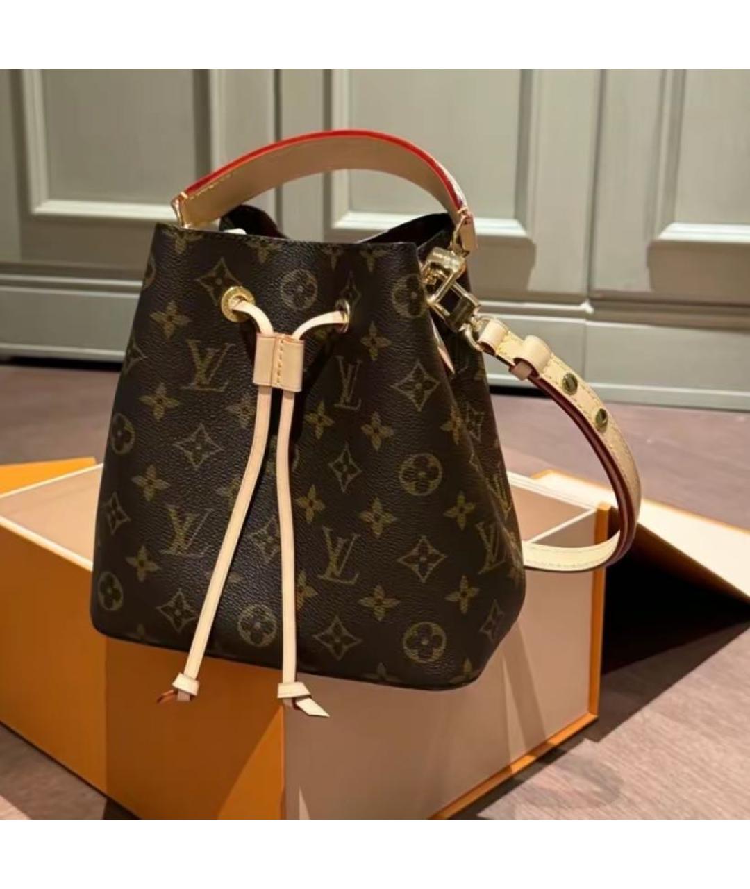 LOUIS VUITTON Коричневая сумка через плечо, фото 5