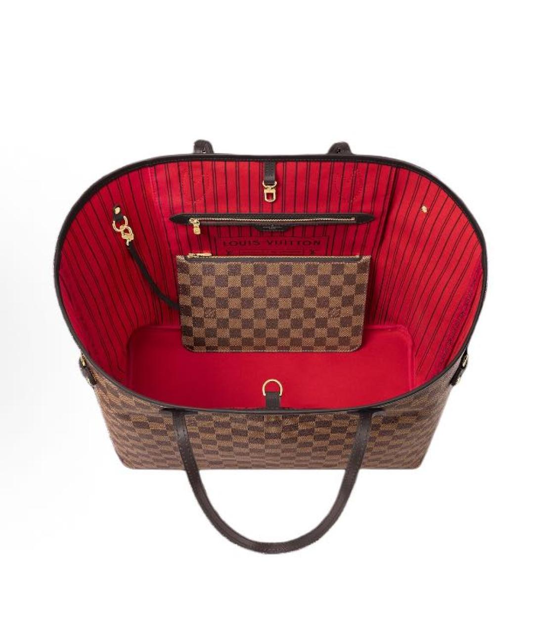 LOUIS VUITTON Коричневая сумка тоут, фото 3