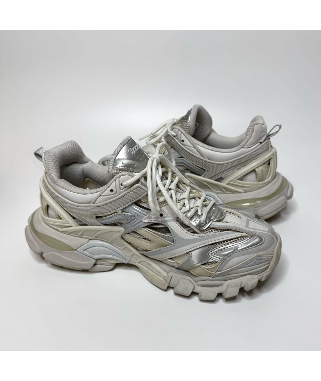 BALENCIAGA Белые текстильные кроссовки, фото 7