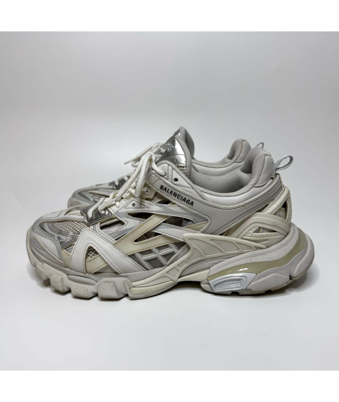 BALENCIAGA Белые текстильные кроссовки, фото 5