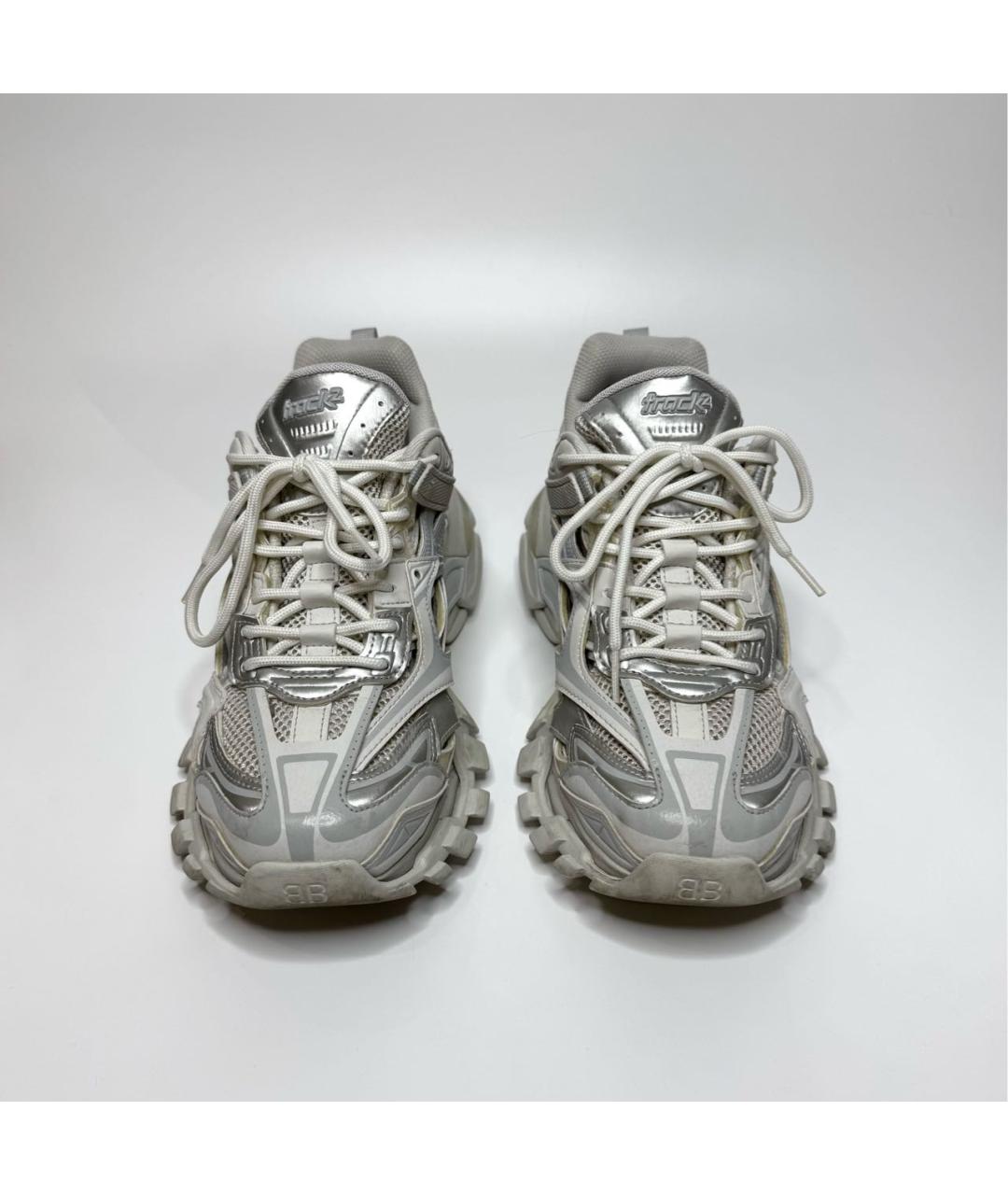 BALENCIAGA Белые текстильные кроссовки, фото 3