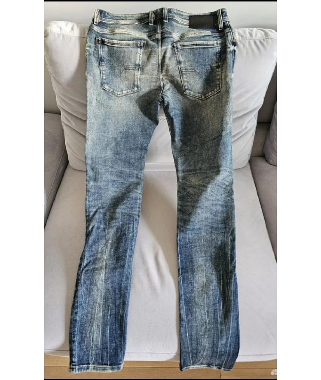 DIESEL Синие хлопко-эластановые джинсы скинни, фото 9