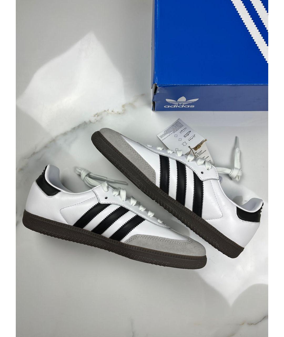 ADIDAS Белые кожаные кеды, фото 8