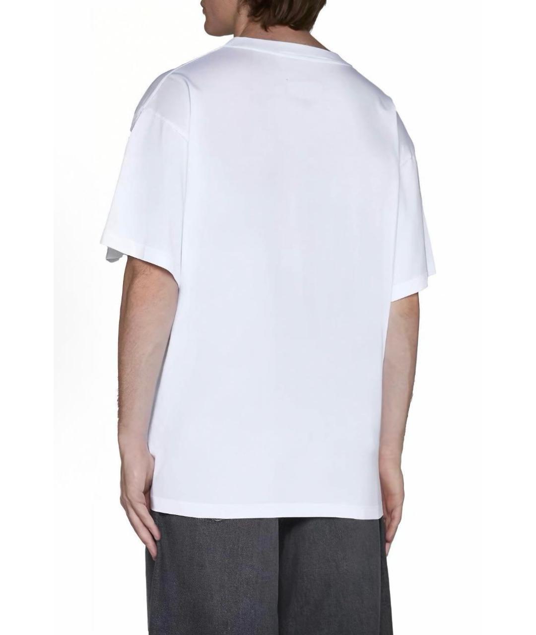 MM6 MAISON MARGIELA Белая хлопковая футболка, фото 2