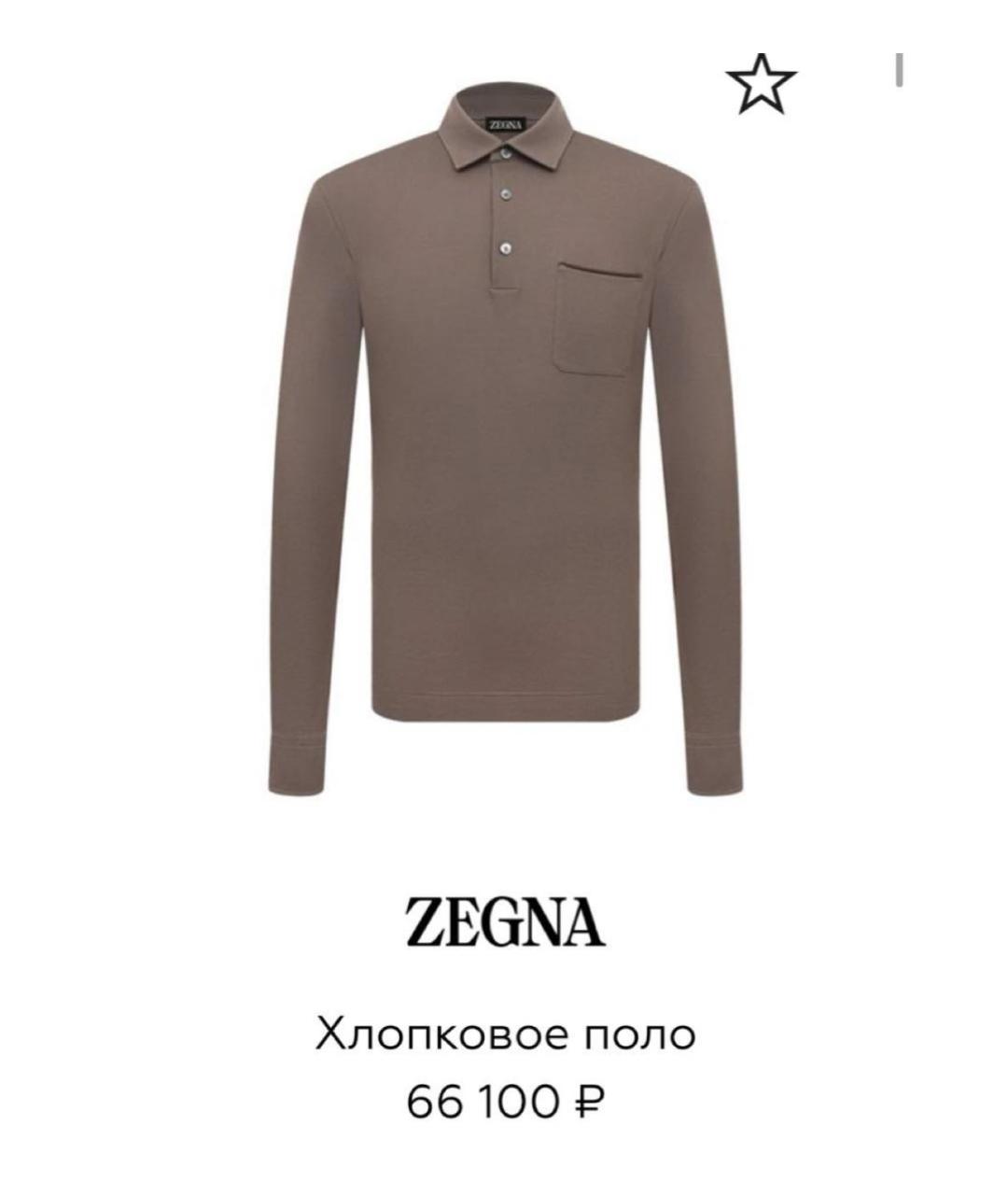 ERMENEGILDO ZEGNA Хлопковое поло с длинным рукавом, фото 4