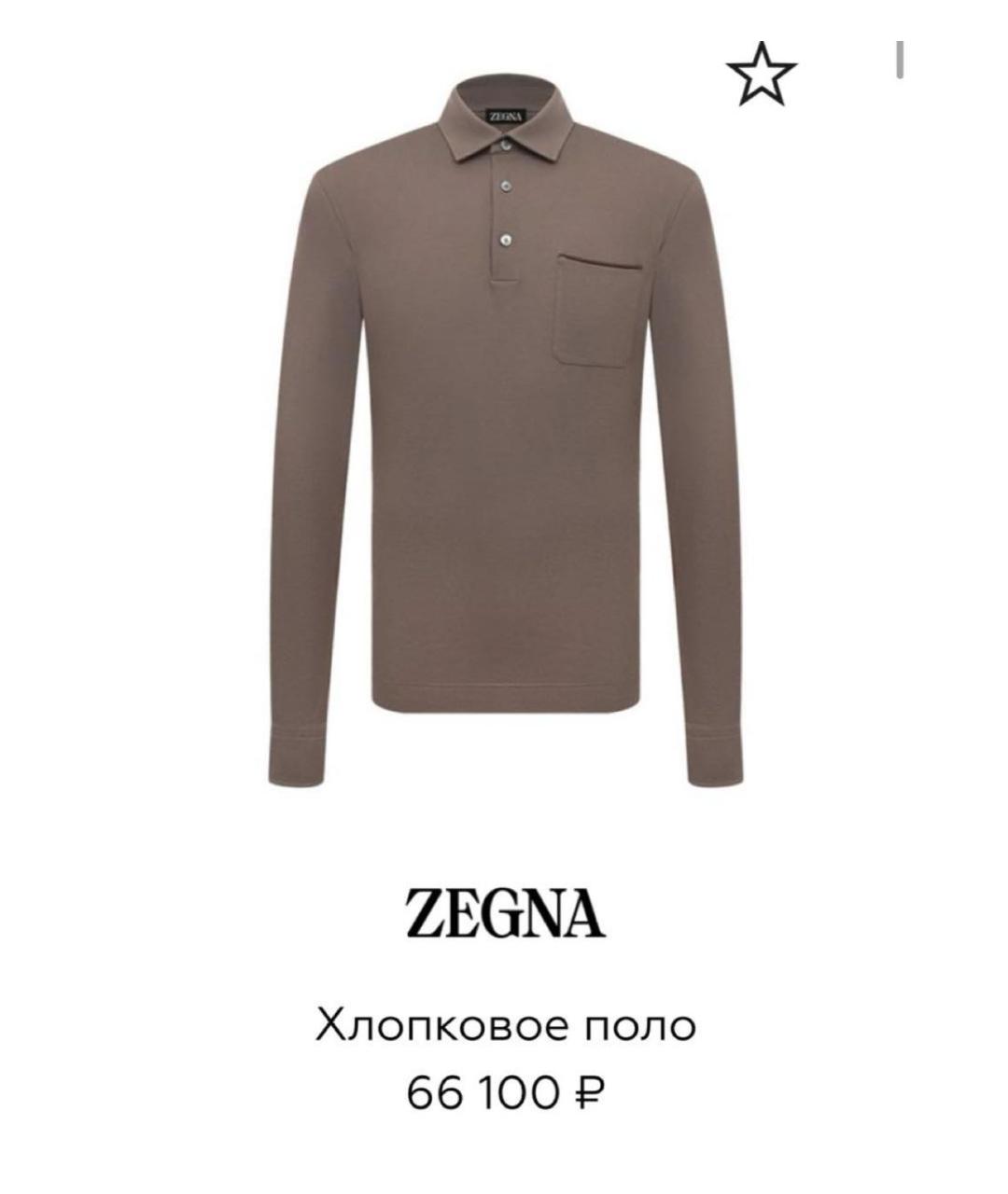 ERMENEGILDO ZEGNA Хлопковое поло с длинным рукавом, фото 4