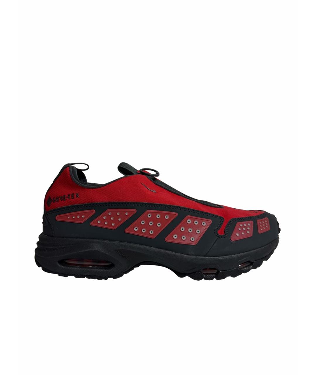 NIKE Красные синтетические низкие кроссовки / кеды, фото 1