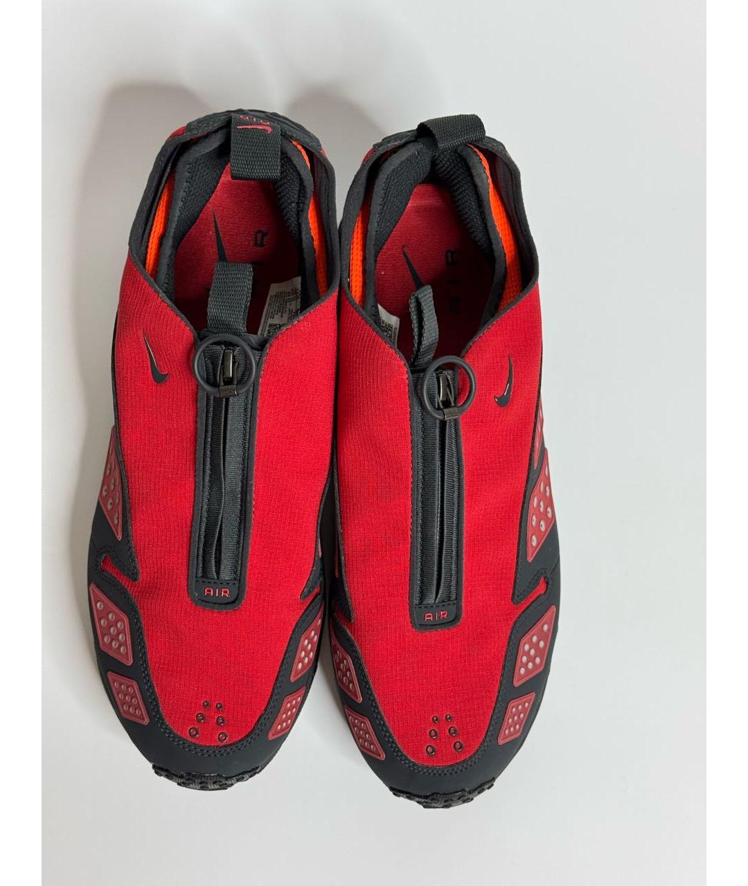 NIKE Красные синтетические низкие кроссовки / кеды, фото 2