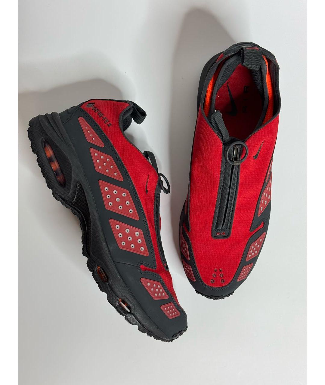 NIKE Красные синтетические низкие кроссовки / кеды, фото 7