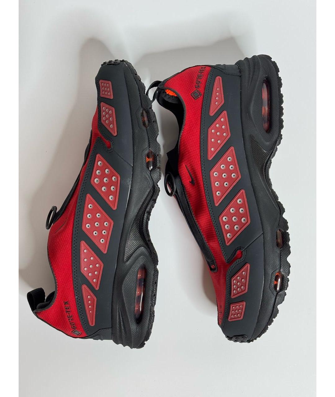 NIKE Красные синтетические низкие кроссовки / кеды, фото 5