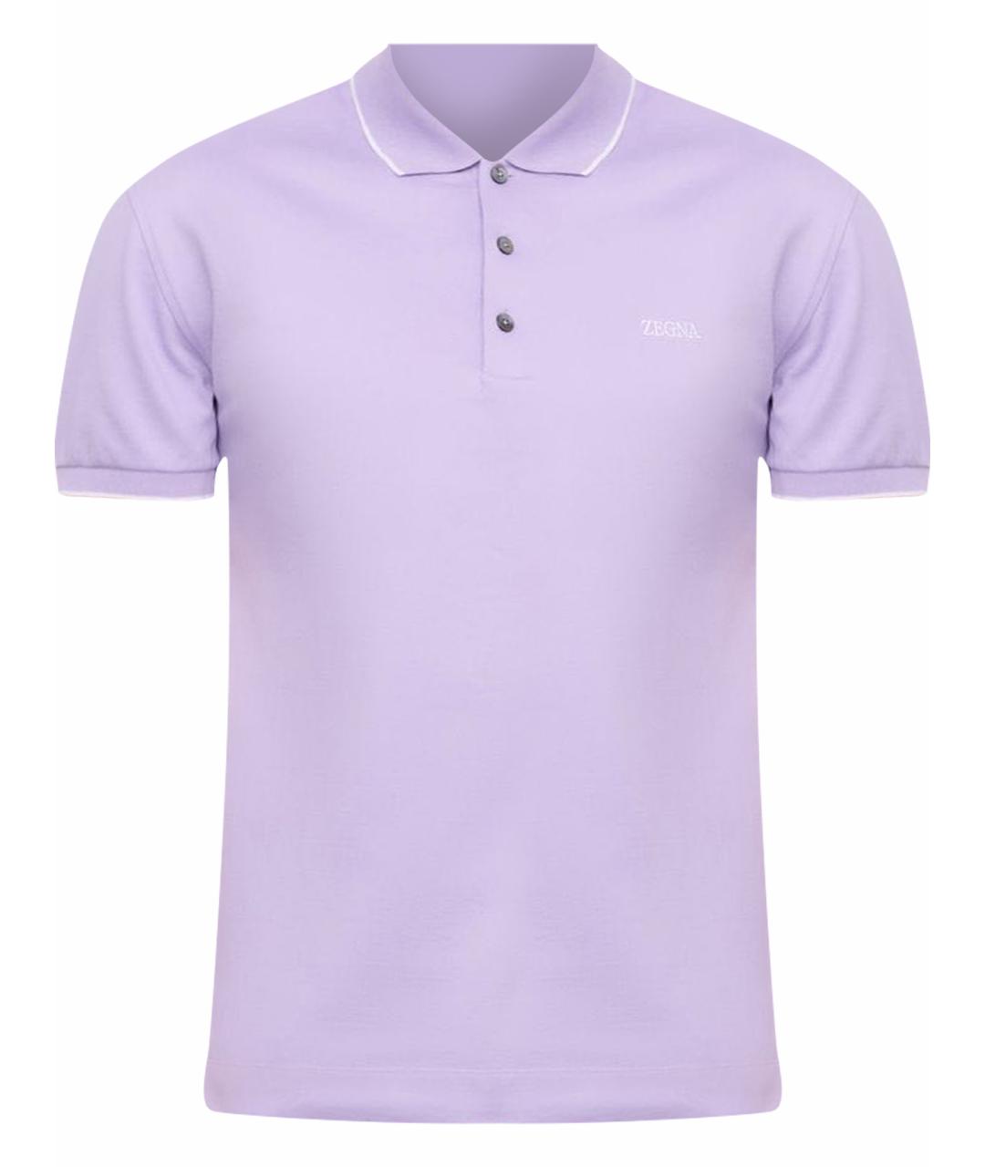 ZEGNA Хлопко-эластановое поло с длинным рукавом, фото 1