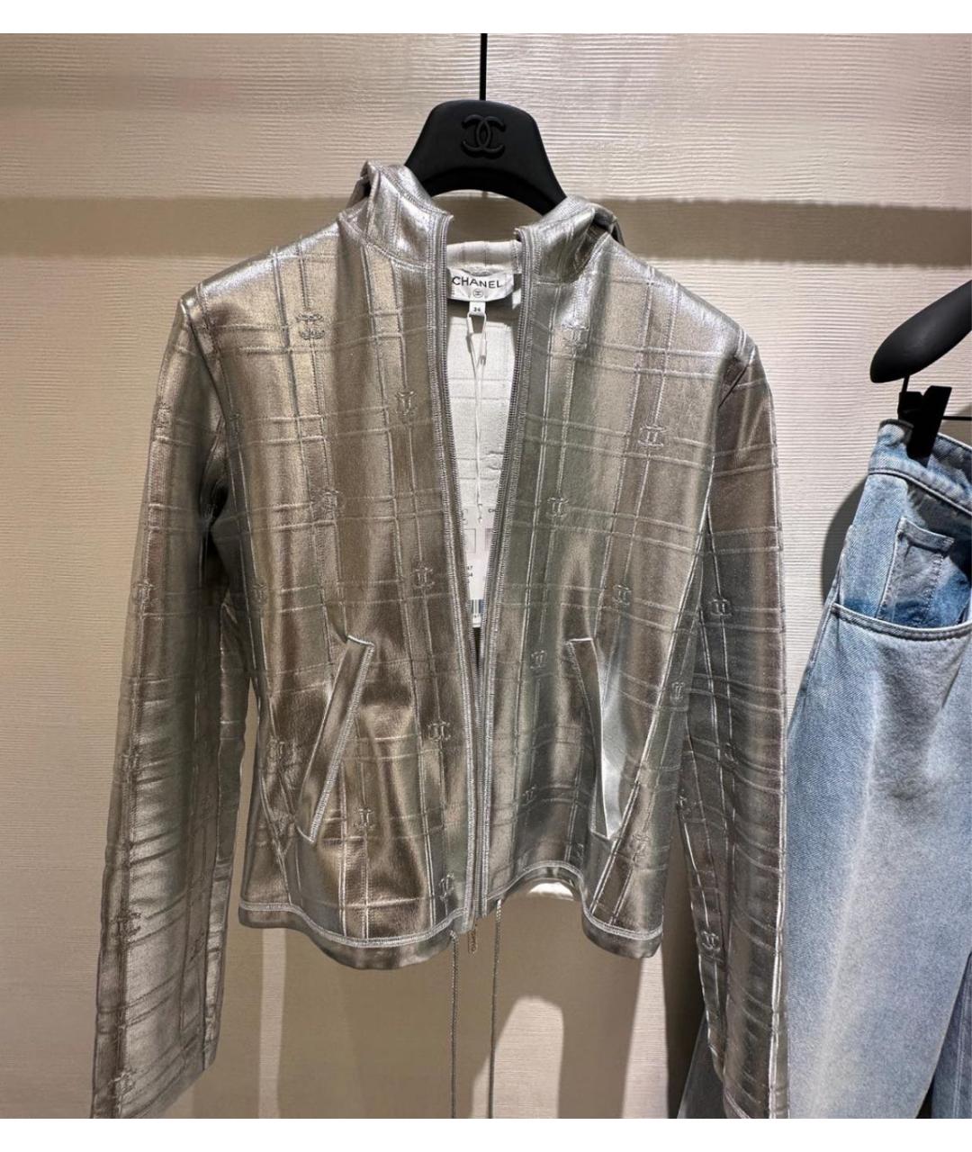 CHANEL Серебряная куртка, фото 3