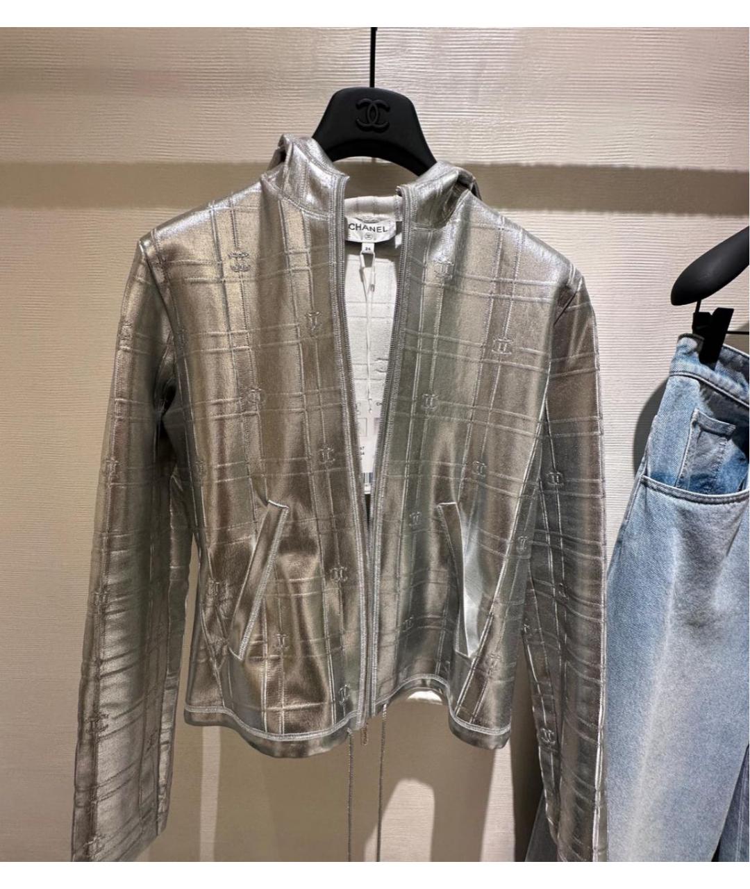 CHANEL Серебряная куртка, фото 2