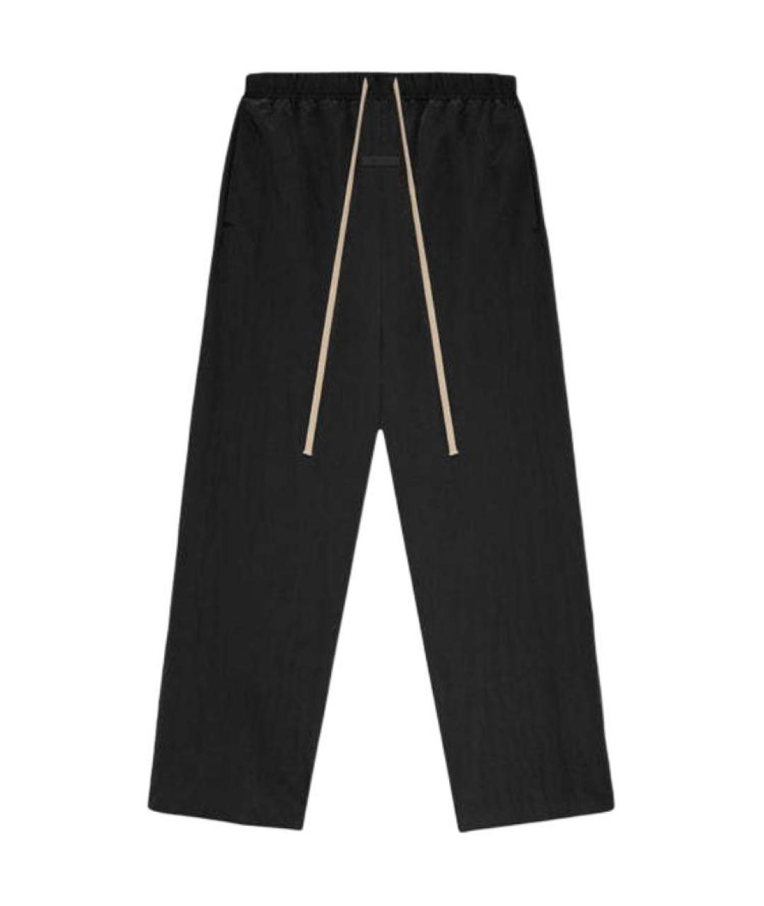 FEAR OF GOD ESSENTIALS Черные хлопковые прямые брюки, фото 1