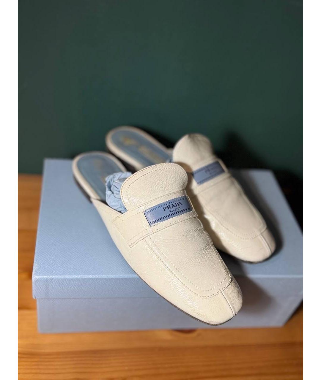 PRADA Кожаные мюли, фото 8