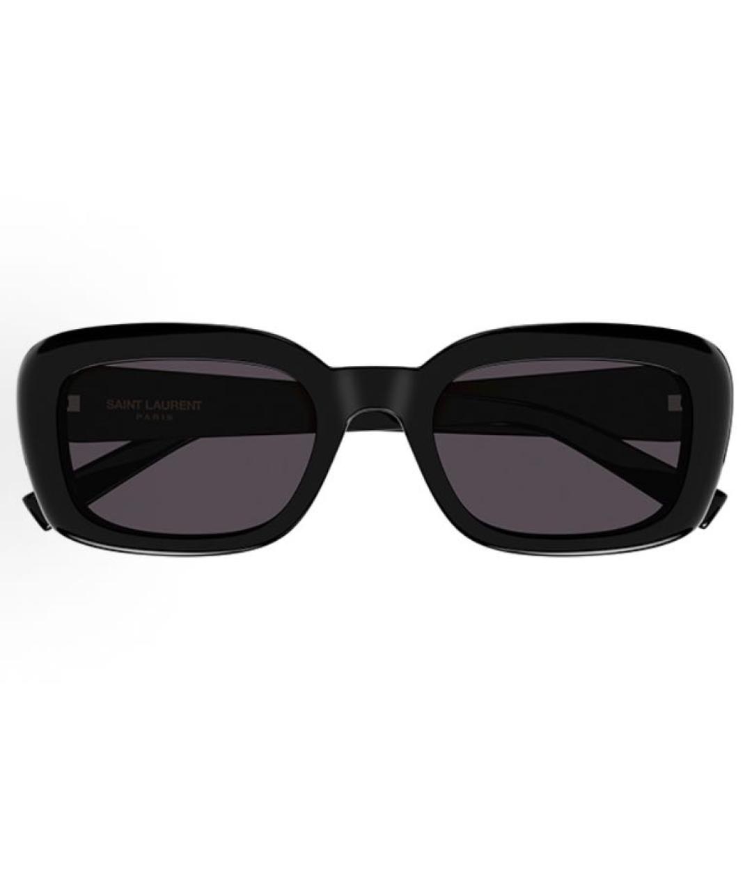 SAINT LAURENT Черные пластиковые солнцезащитные очки, фото 2