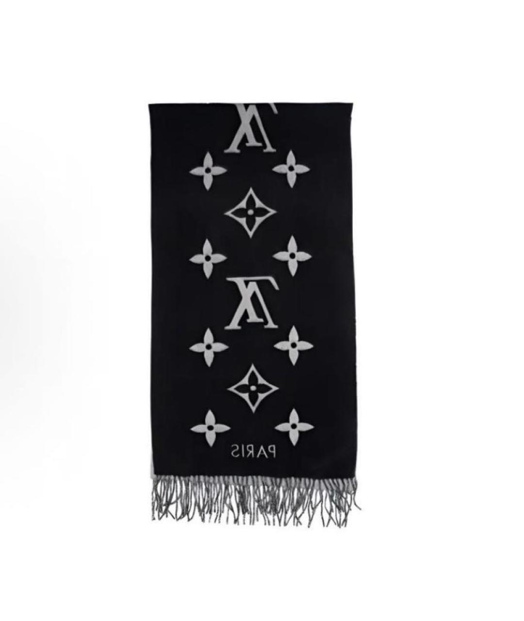 LOUIS VUITTON Черный платок, фото 2