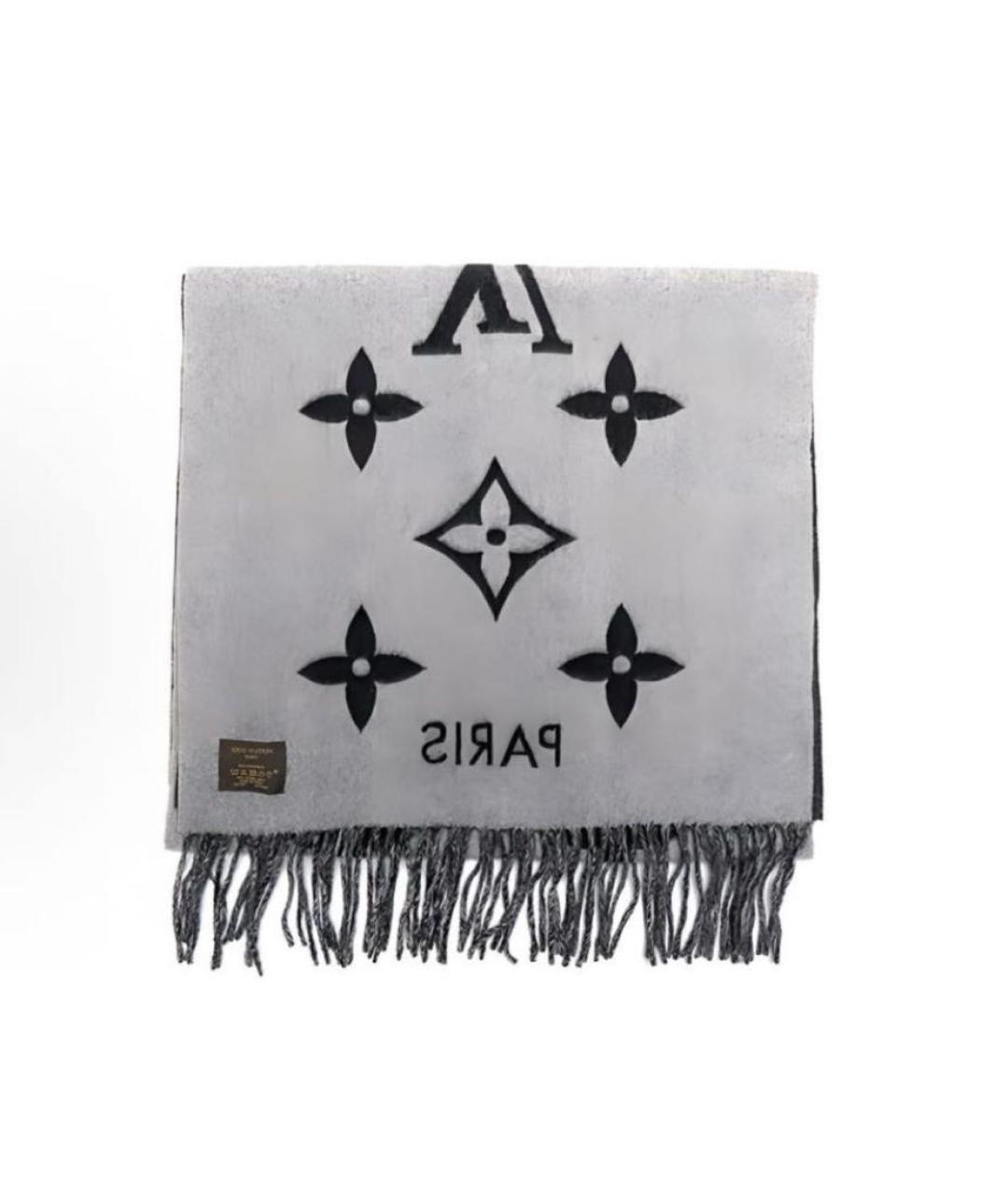 LOUIS VUITTON Черный платок, фото 3