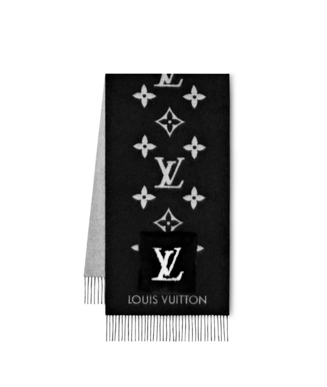 LOUIS VUITTON Черный платок, фото 1