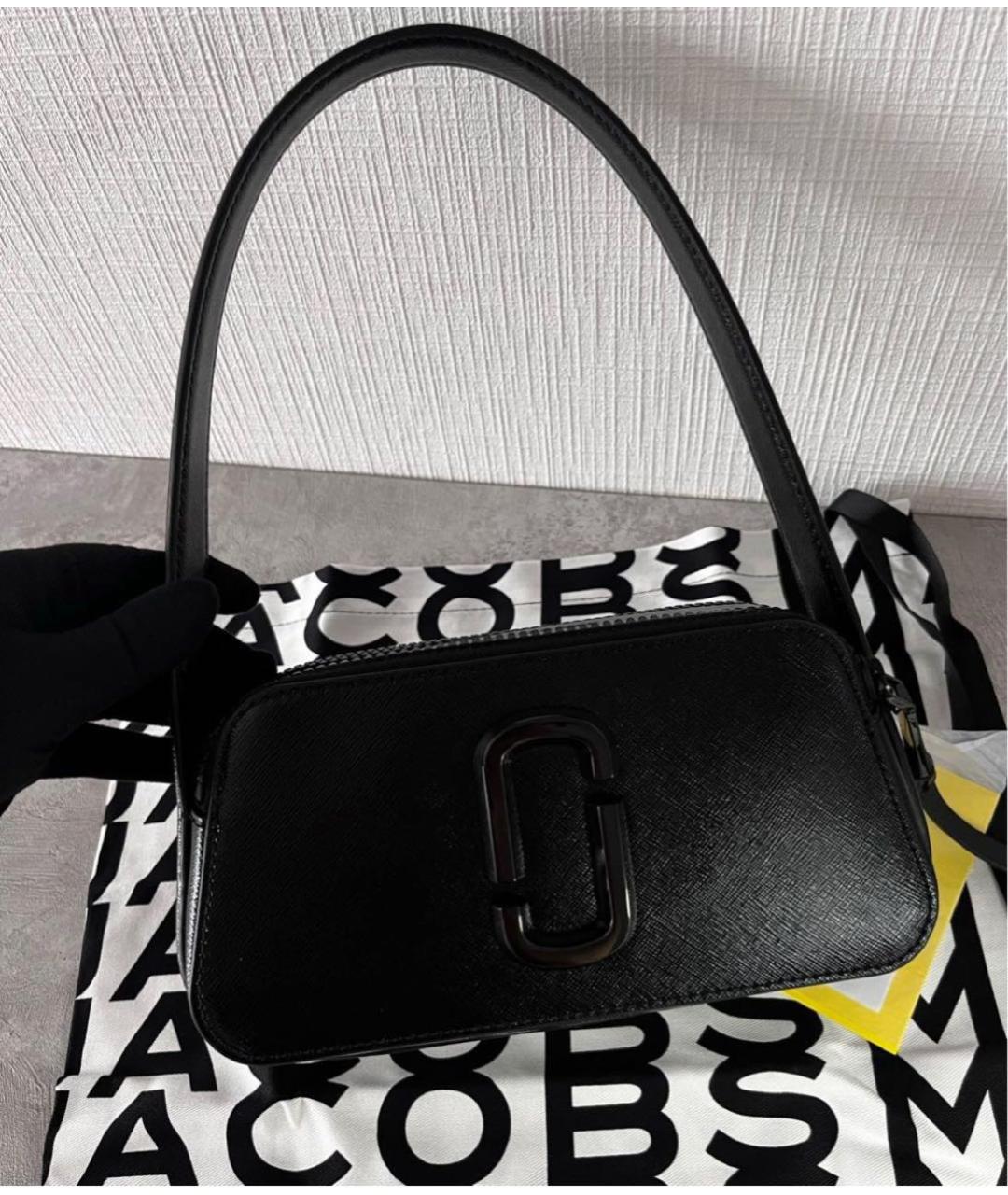 MARC JACOBS Черная кожаная сумка через плечо, фото 2