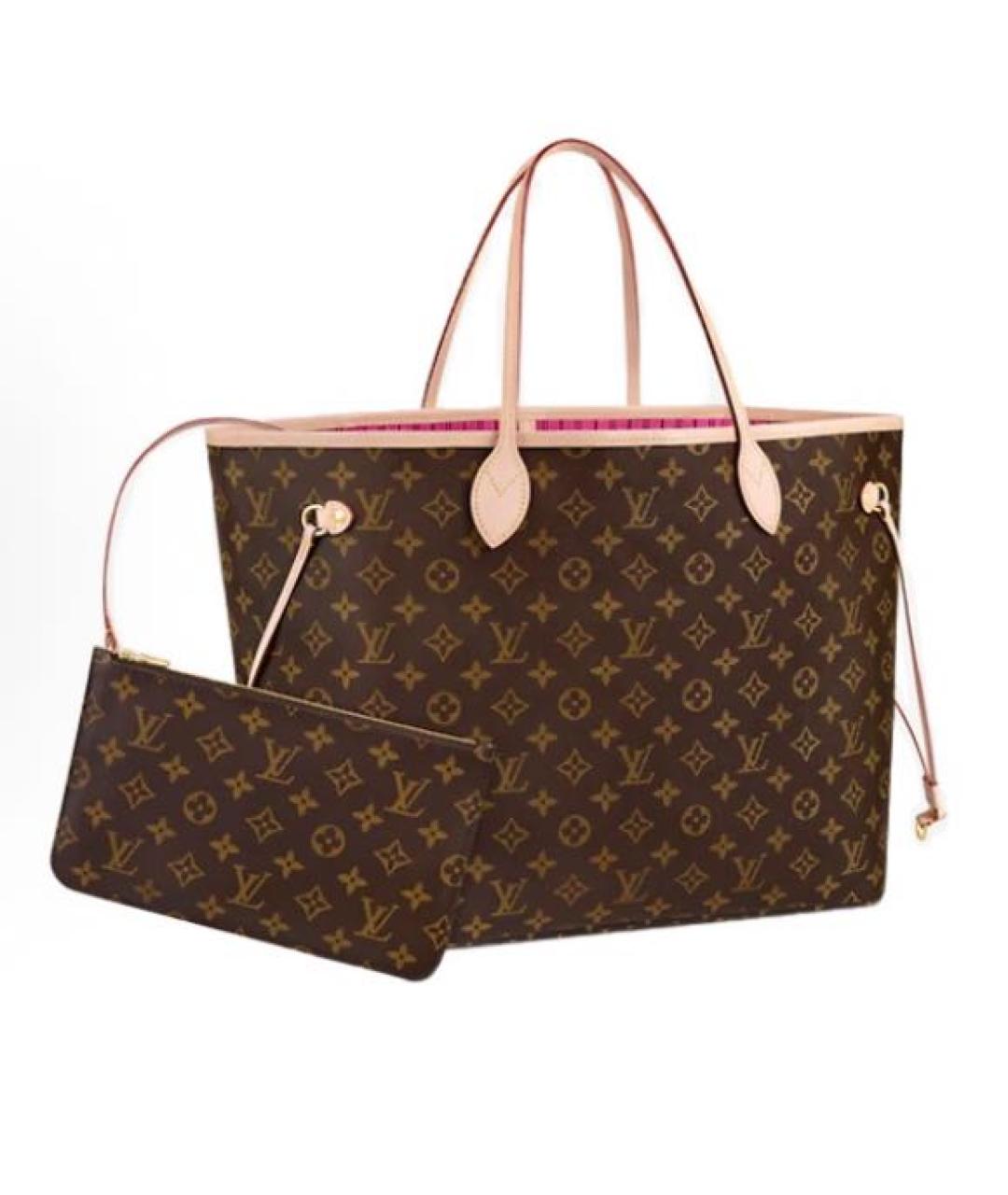 LOUIS VUITTON Коричневая сумка тоут, фото 5