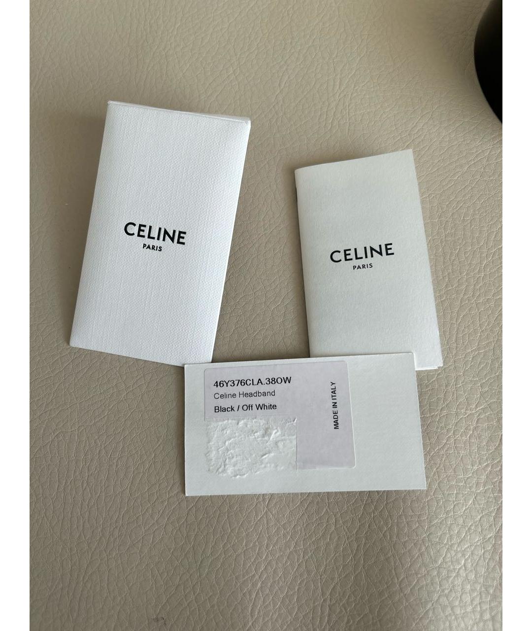 CELINE Черный ободок, фото 6