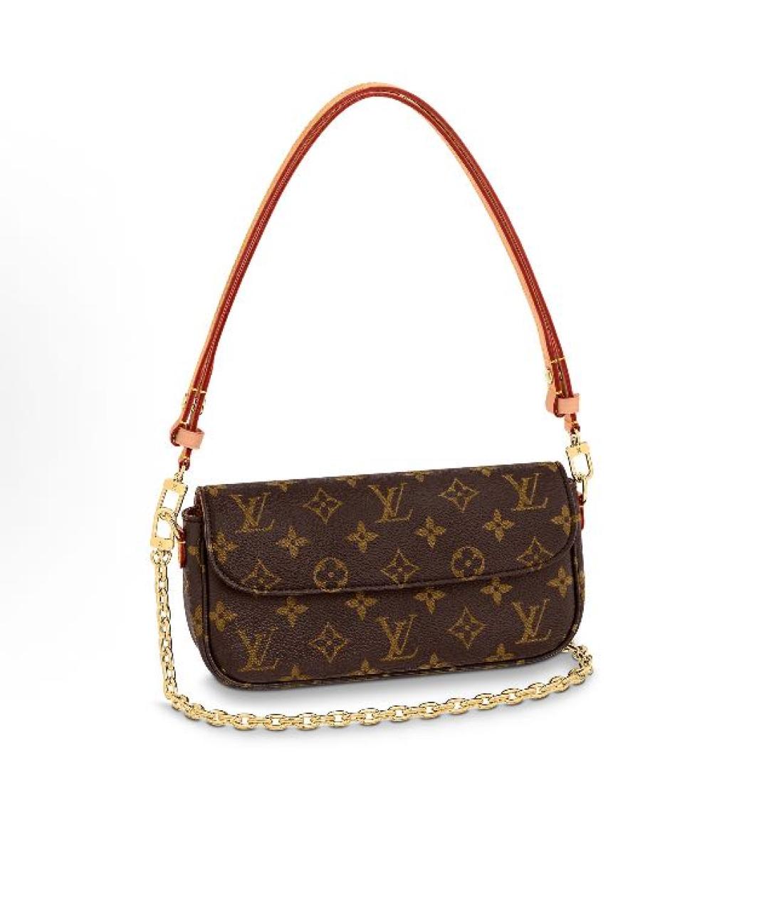LOUIS VUITTON Коричневая сумка с короткими ручками, фото 6