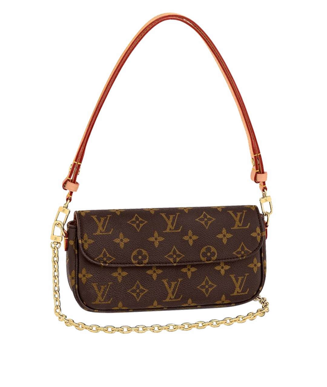 LOUIS VUITTON Коричневая сумка с короткими ручками, фото 1