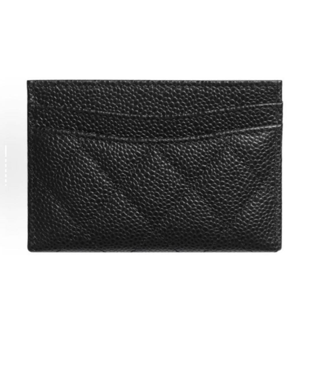 CHANEL Черный кожаный кардхолдер, фото 2