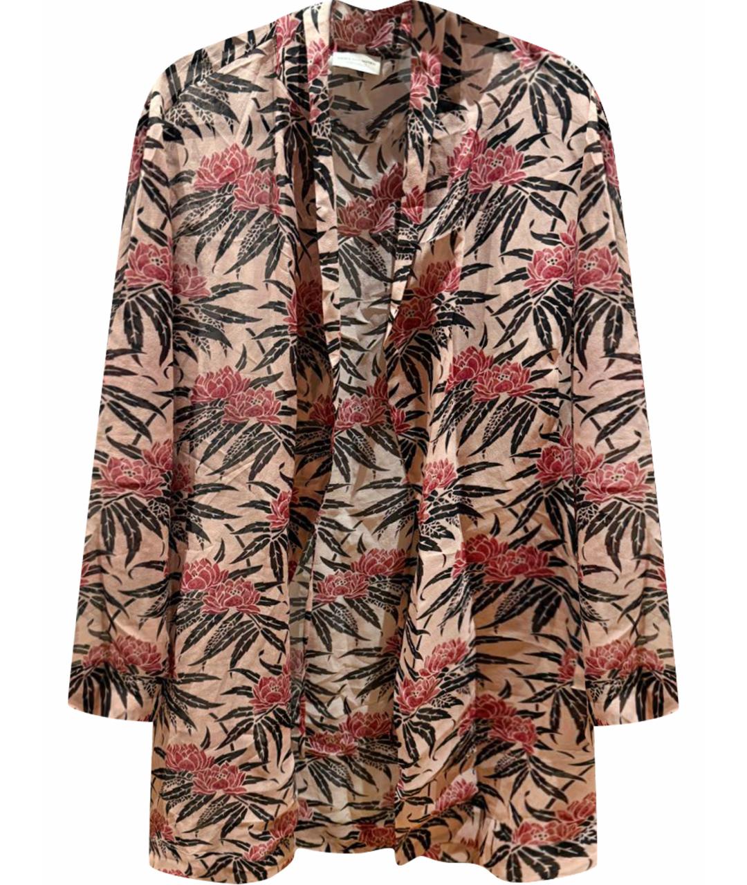 DRIES VAN NOTEN Мульти шелковое платье, фото 1