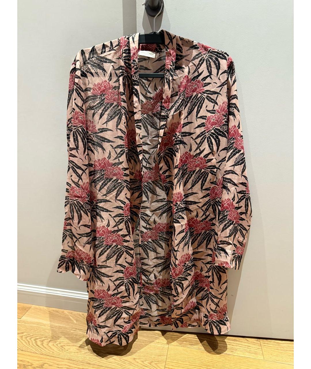 DRIES VAN NOTEN Мульти шелковое платье, фото 8