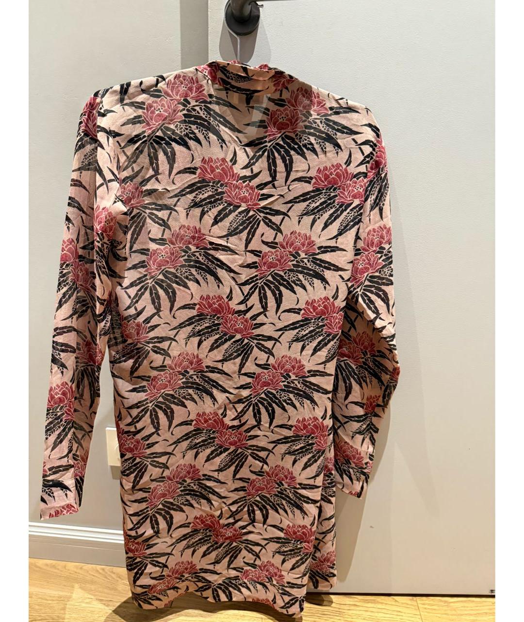 DRIES VAN NOTEN Мульти шелковое платье, фото 2