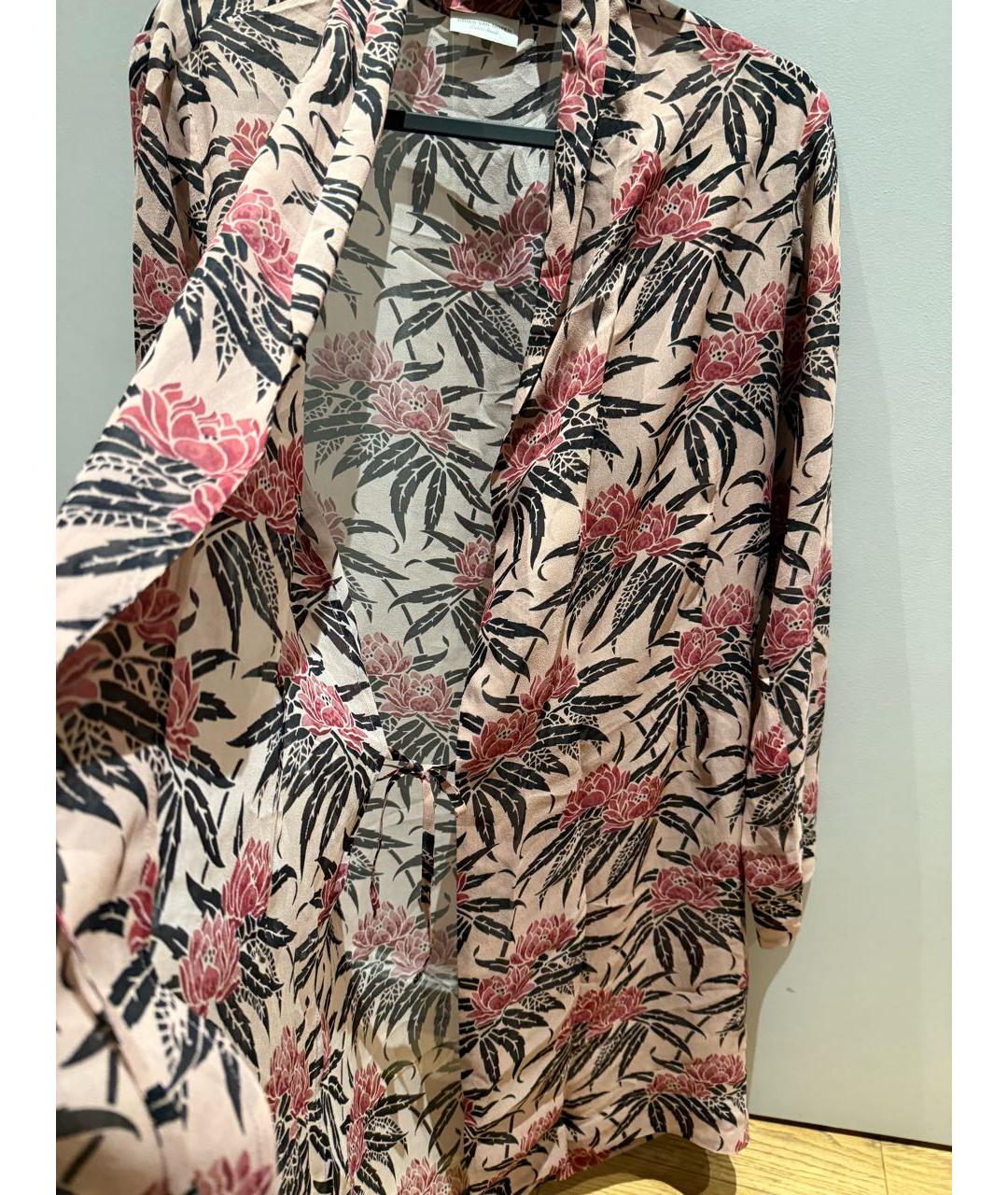 DRIES VAN NOTEN Мульти шелковое платье, фото 6