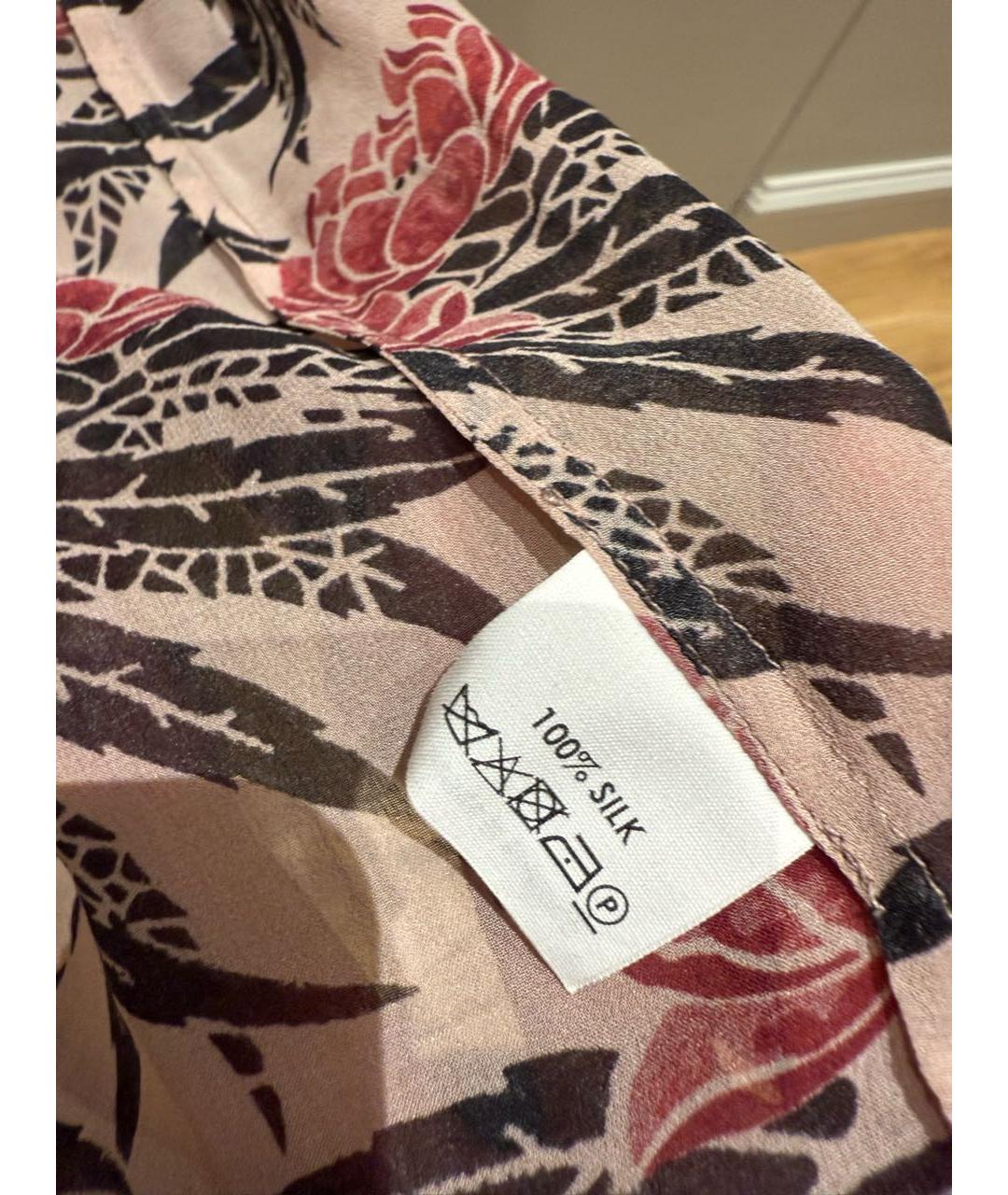 DRIES VAN NOTEN Мульти шелковое платье, фото 5