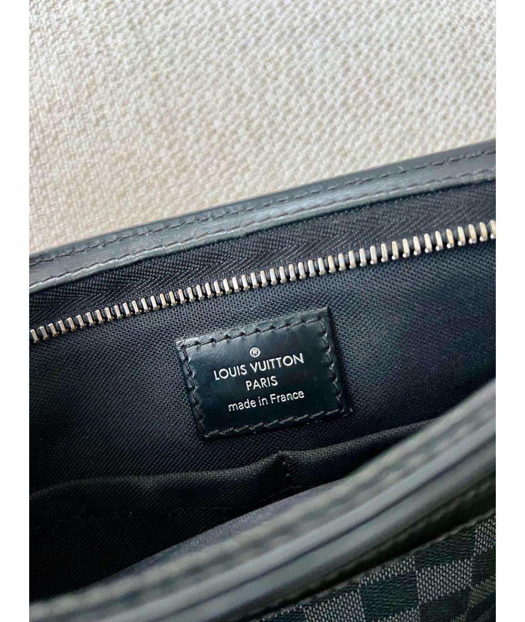 LOUIS VUITTON Черная сумка на плечо, фото 5